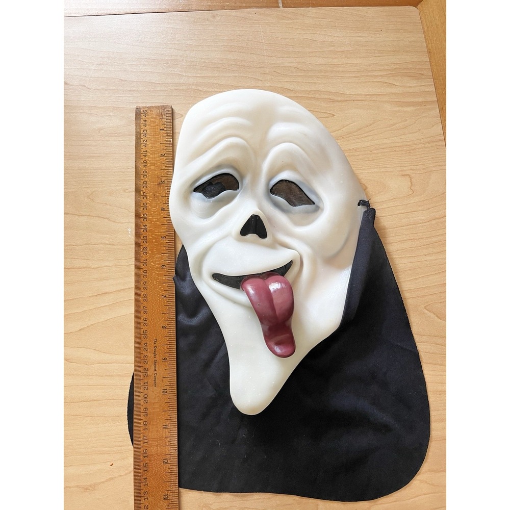 Scream Mask Tongue Out Ghost Face Fun World Wassup Scary Movie EU Ed Halloween - Picture 3 of 9
